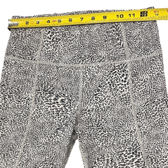Varley White Leopard Leggings Womens S Animal Print High Rise Yoga - Picture 5 of 7